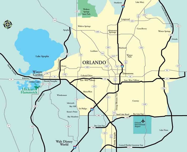 Hickory Hammock Area Map