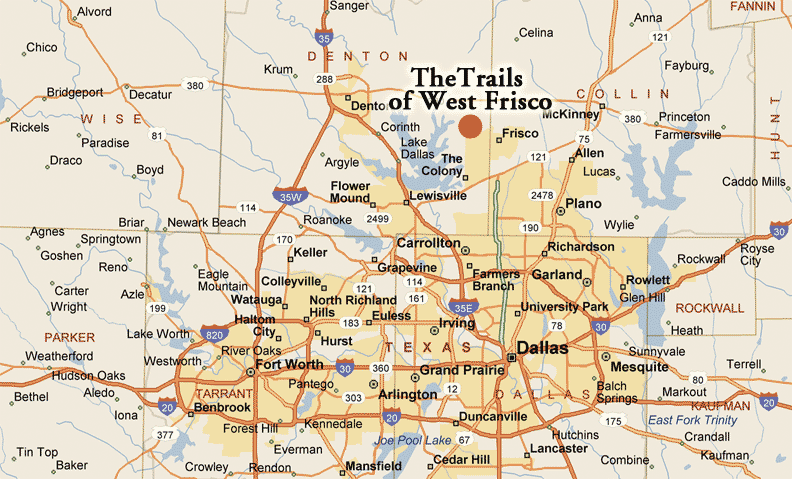 Map Dallas Metro Area